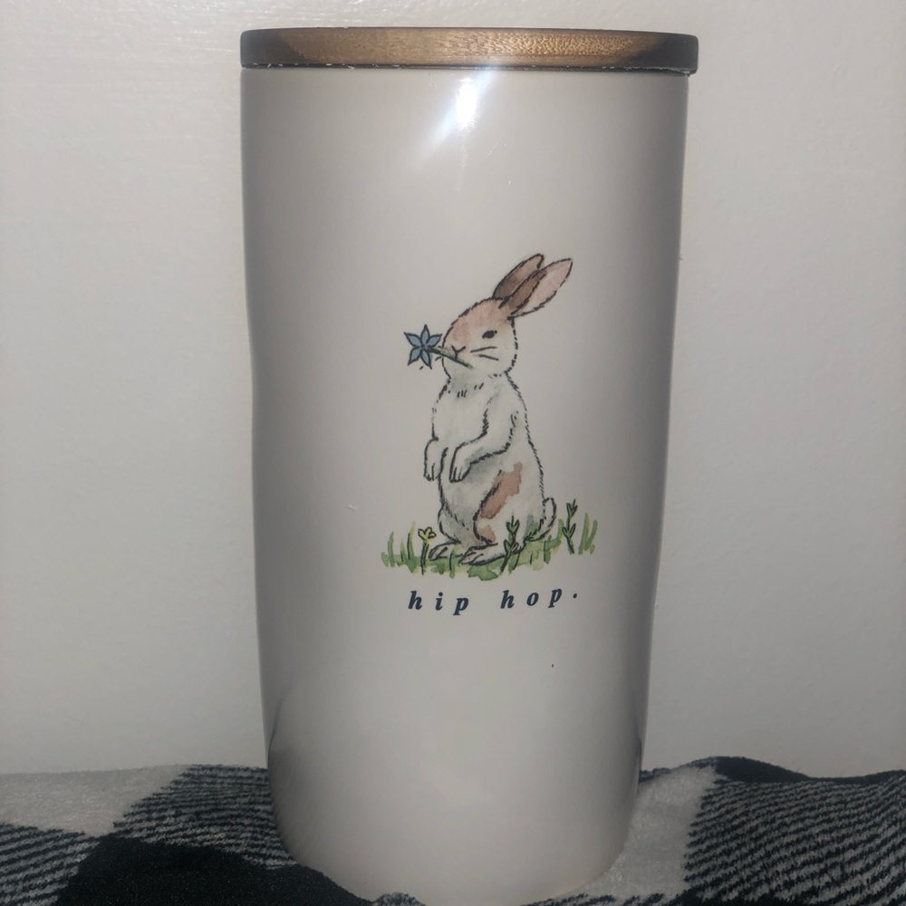 RAE DUNN Bunny hip hop tall Canister